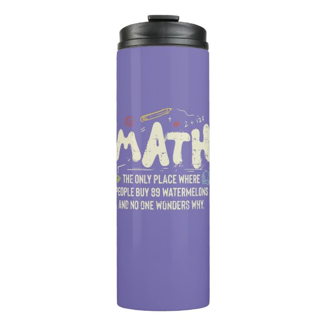 Termo Regalo del profesor de matemáticas (Anverso)