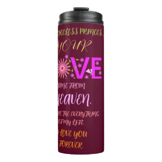 Termo REGALO el día de San Valentín PARA NOVIA, ESPOSA,