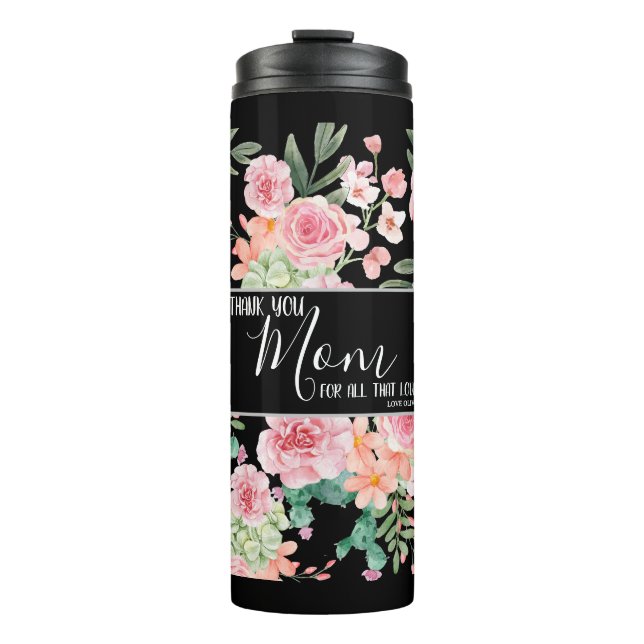 Termo Regalo floral de Día de la Madre (Anverso)
