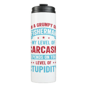 Termo Regalo humorístico de Novedad sarcástica de pescad