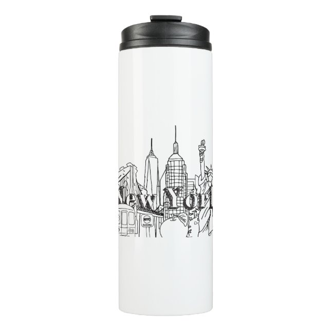 Termo Regalo NYE New York de Souvenirs Vacation Souvenir (Anverso)