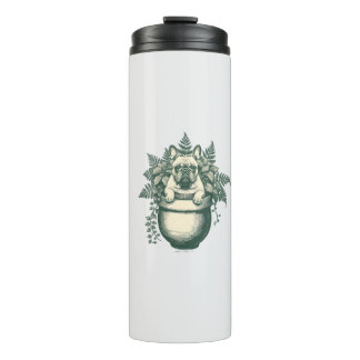 Termo Regalo para amante de plantas con Bulldog Francés