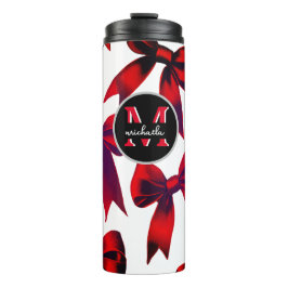 Termo Regalo personalizado de arcos rojos monogramados