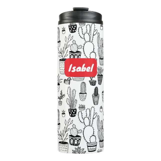 Termo Regalo personalizado de plantas en maceta con patr (Anverso)