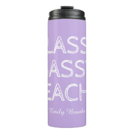 Termo Regalo personalizado para maestro morado