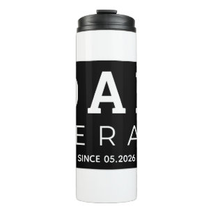 Termo Regalo Personalizado Retro para Papá Est 2026 Mejo