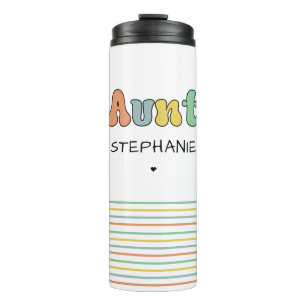 Termo Regalo personalizado tía Retro Tía Personalizada