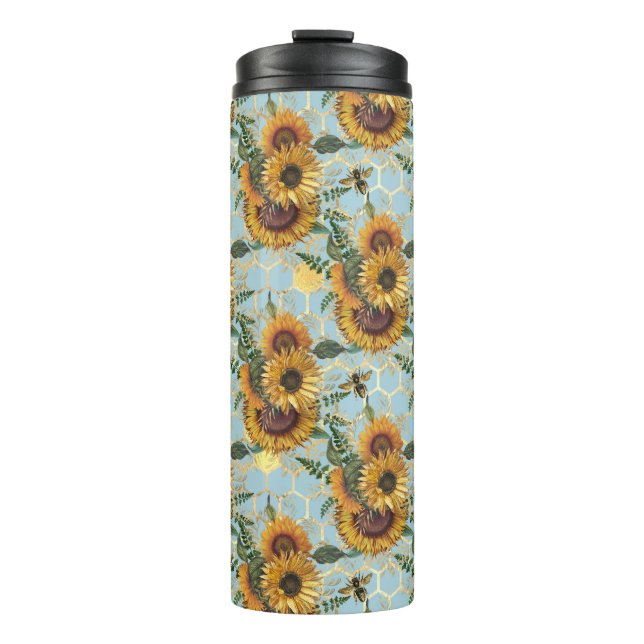 Termo Regalos de girasol | Brillante Como Girasol (Anverso)