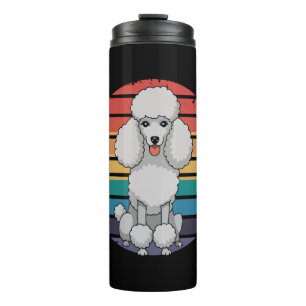 Termo Regalos de perros amantes del caniche retro para p