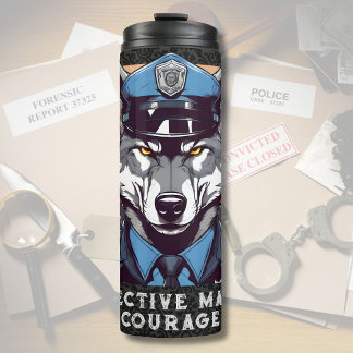 Termo Regalos de personalizado Wolf para los oficiales d