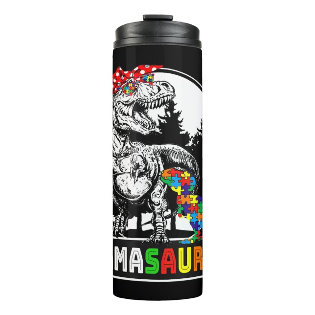 Termo Regalos de ropa de mamasauro T rex Dinosaur. Mamáe (Anverso)