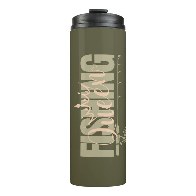 Termo Reina de la pesca | rosa militar (Anverso)