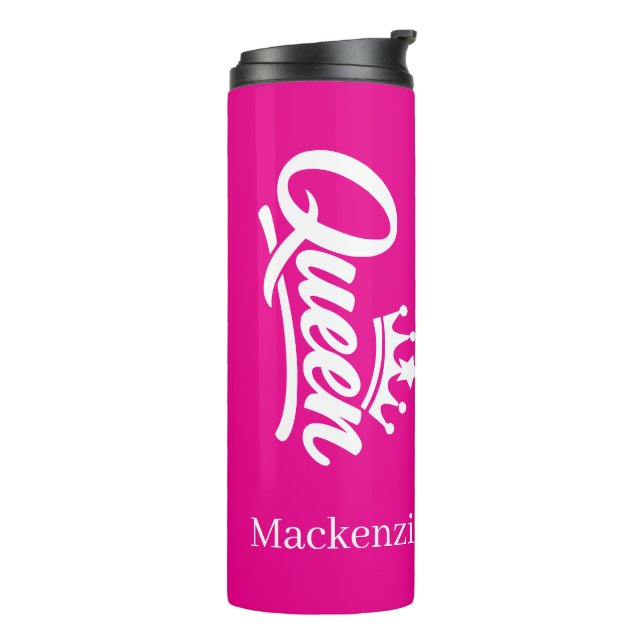 Termo Reina Personalizada Con Corona (Rotado hacia la izquierda)
