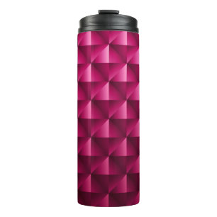 Termo Rejilla geométrica rosa oscura Fondo de fibra de 