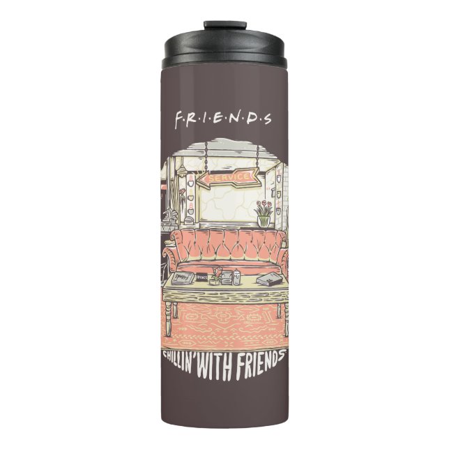 Termo Relajándose con FRIENDS™ Cartoon (Anverso)