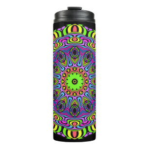 Termo Reloj Mandala Caleidoscopio I + tus ideas