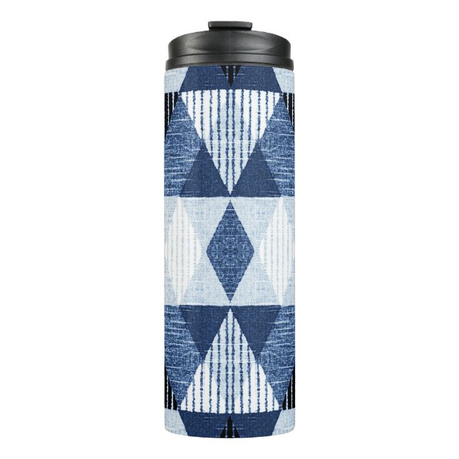 Termo Repetición Geométrica: Fondo texturado. (Anverso)