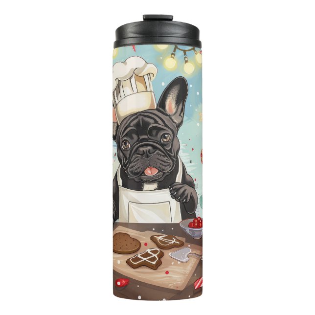 Termo Repostería Navideña con Bulldog Francés: Navidad F (Anverso)