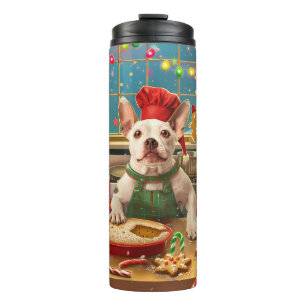 Termo Repostería Navideña de Bull Terrier: Navidad Festi