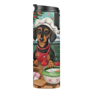 Termo Repostería Navideña de Dachshund: Navidades Festiv