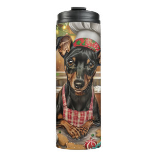 Termo Repostería Navideña de Pinscher Alemán: Navidad Fe
