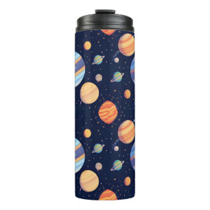 Termo Representación Artística Colorida de Planetas y Es