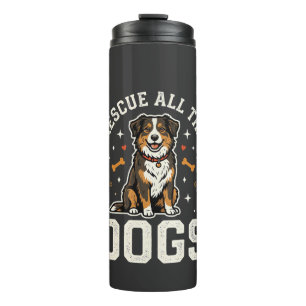 Termo Rescata a todos los perros vintage perro