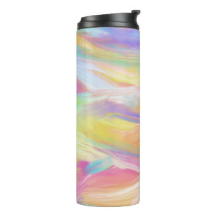 Termo Resumen Aceite de arcoiris Pinzas pinceladas aisla