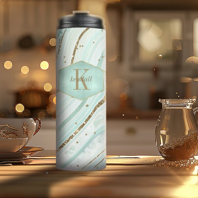 Termo Resumen Agate Monograma Mint ID827 (Subido por el creador)