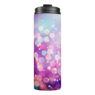 Termo Resumen borroso de shi brillo azul y plateado