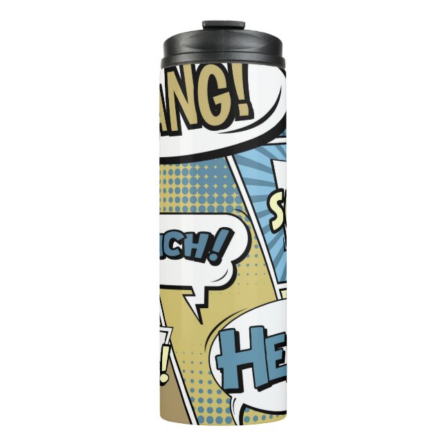 Termo Resumen concepto creativo comic pop art style blan (Anverso)