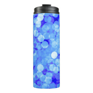 Termo Resumen de colores azules claro bokeh. Bac azul cl