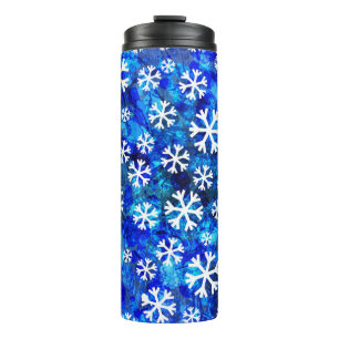 Termo Resumen De Copos De Nieve: Patrón Vintage Sin Mare
