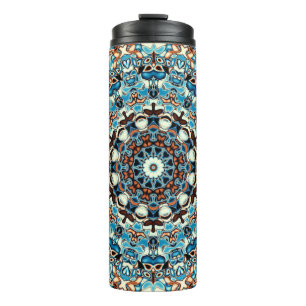 Termo Resumen de fondo cuadrado. Ornamento de Mandala re