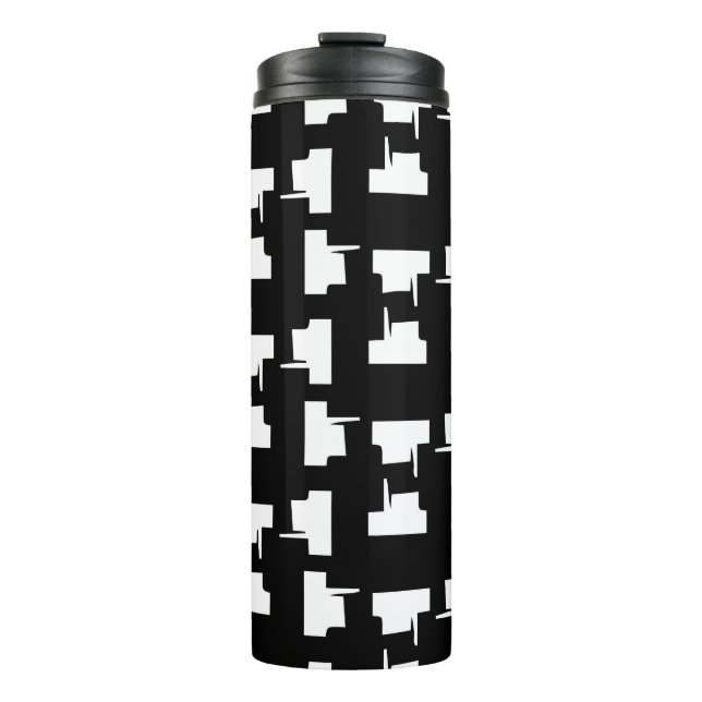 Termo Resumen de fondo monocromo. Ilustración de semiton (Anverso)