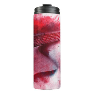 Termo Resumen de la pintura digital del guitarras, abstr