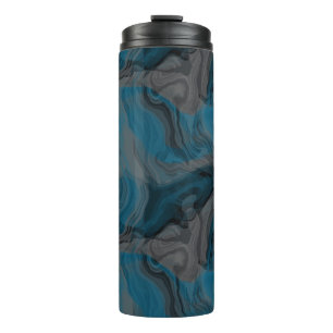 Termo Resumen de mármol azul y gris