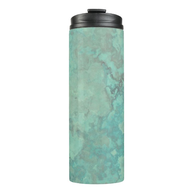 Termo Resumen de mármol turquesa (Anverso)