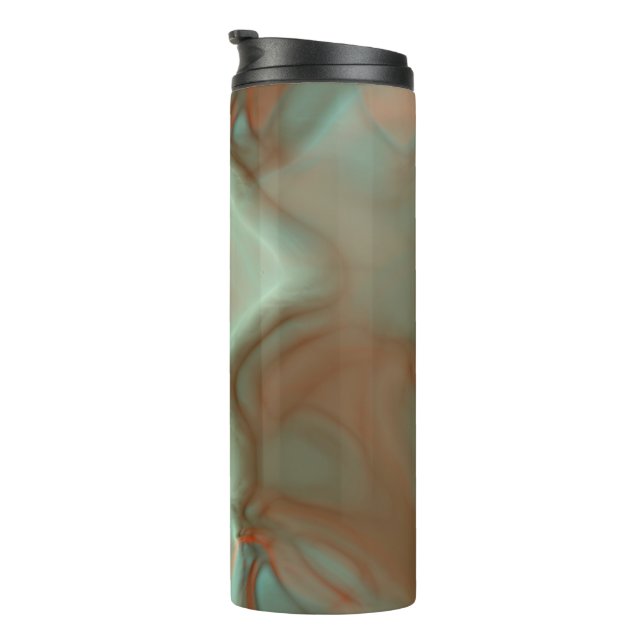 Termo Resumen de mármol turquesa y rojizo (Rotado hacia la derecha)