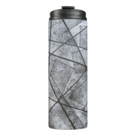 Termo Resumen de rectángulos de rayas grises blancas de 