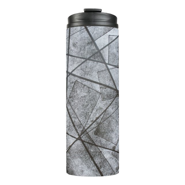 Termo Resumen de rectángulos de rayas grises blancas de  (Anverso)