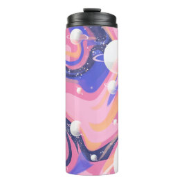 Termo Resumen De Swirl En El Espacio Ultraterrestre Rosa