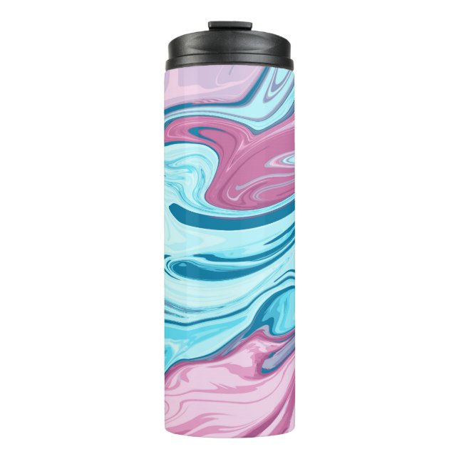 Termo Resumen de textura de flujo de mármol líquido eleg (Anverso)