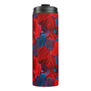 Termo Resumen de un patrón transparente en color rojo y