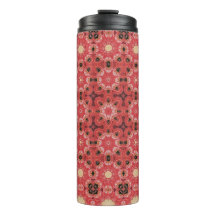 Resumen del patrón floral rojo