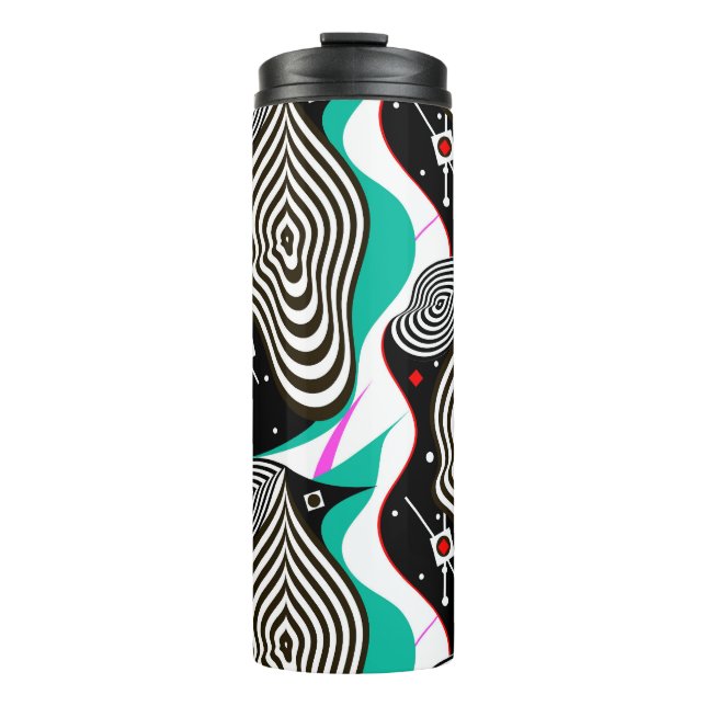 Termo Resumen Diseño creativo de patrones sin foco (Anverso)