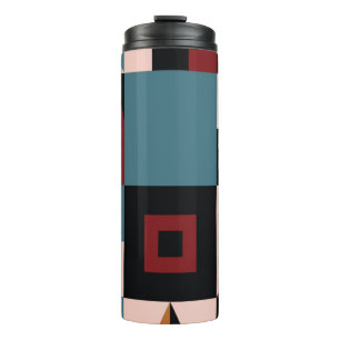 Termo Resumen, fondo geométrico, colorido, espectro. S