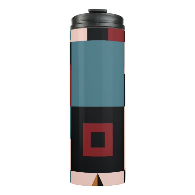 Termo Resumen, fondo geométrico, colorido, espectro. S (Anverso)