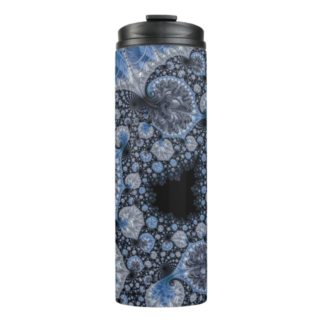 Termo Resumen Fractal azul negro (Anverso)