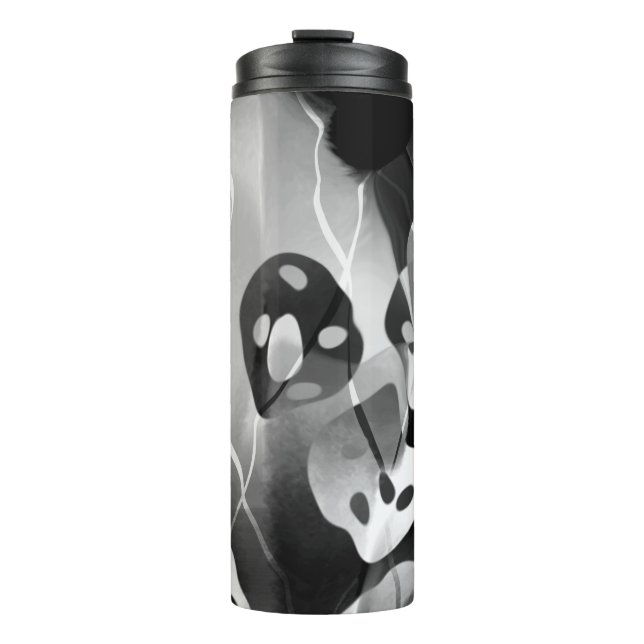 Termo Resumen Moderno De Blanco Y Negro (Anverso)